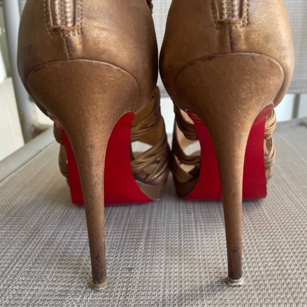 Christian Louboutin Tinazata Caged Heels Booties - Picture 13 of 16